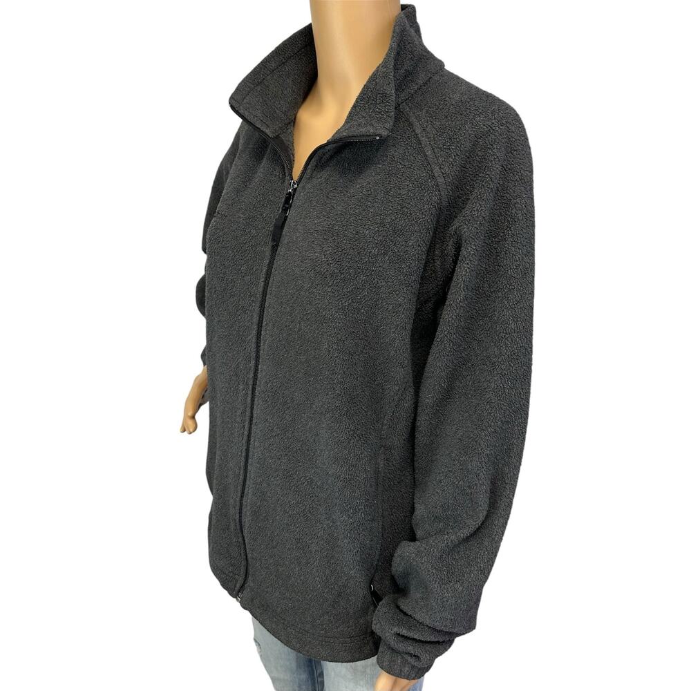 Columbia Full Zip Fleece Jacket Charcoal Gray Size XL - Picture 4 of 10
